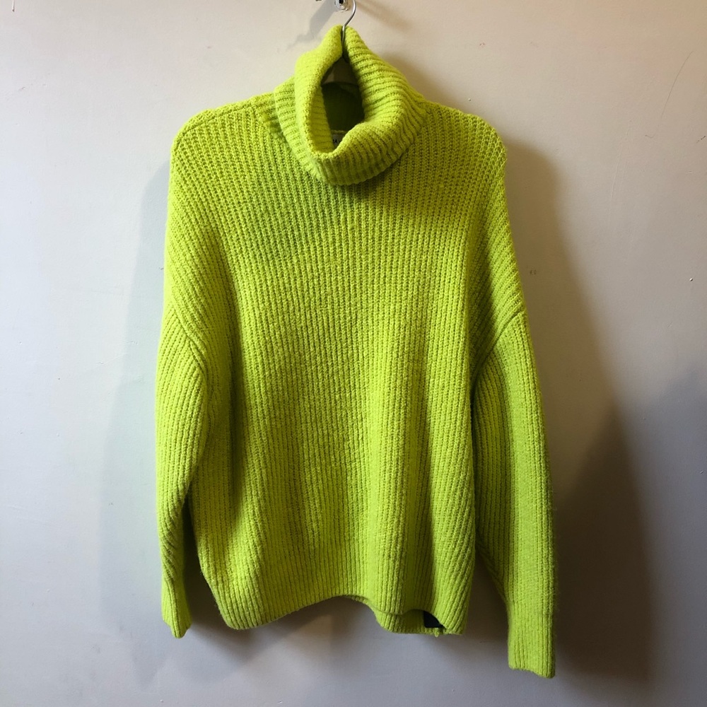 Neon green sweater